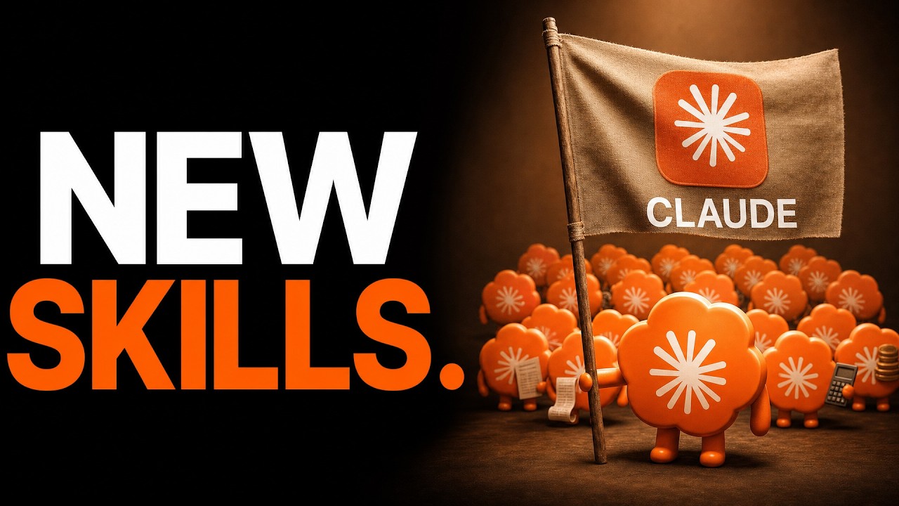 New Skills YouTube thumbnail style reference